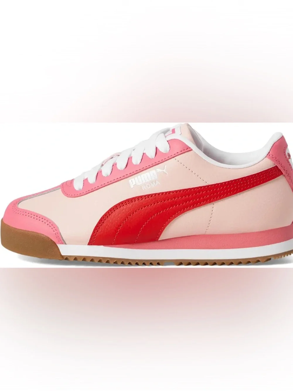 Puma Roma 24 Leather Pink Retro Sneakers NWT